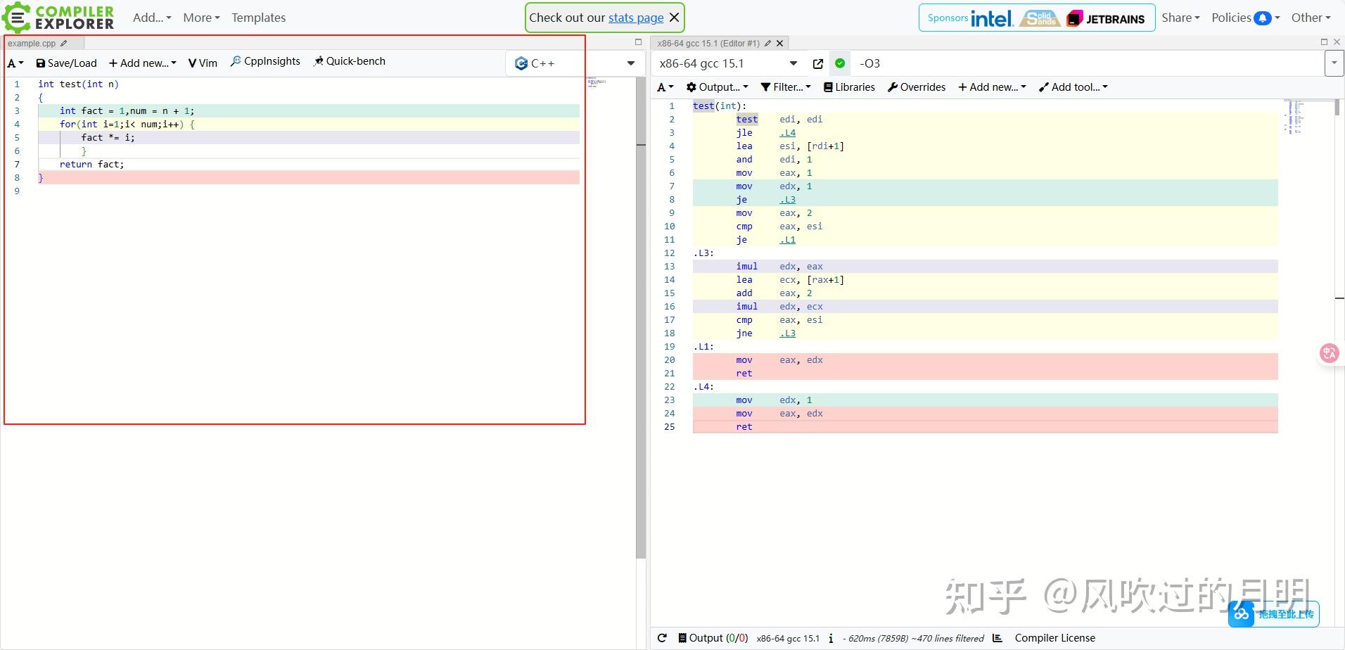 个人学习总结--使用汇编代码工具compiler explorer分析代码 - 知乎