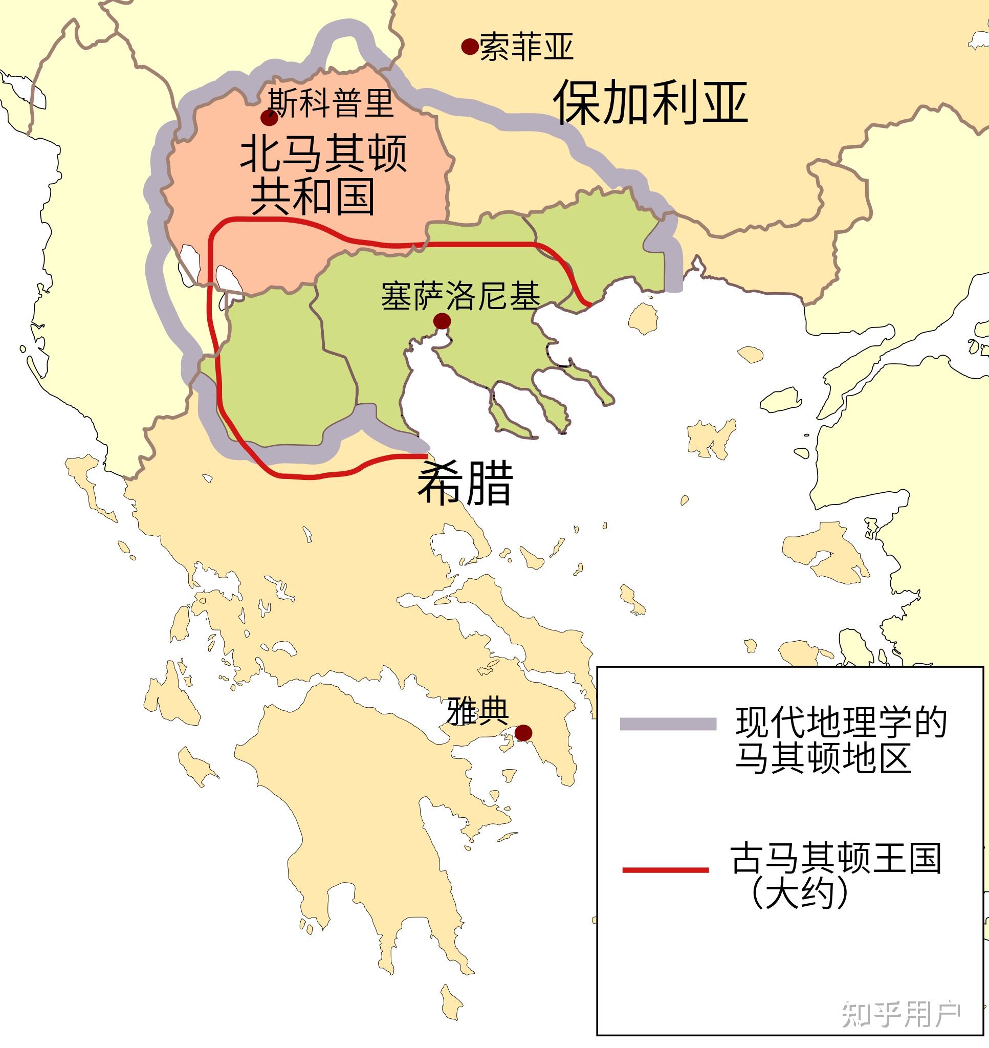 北马其顿地图高清图片