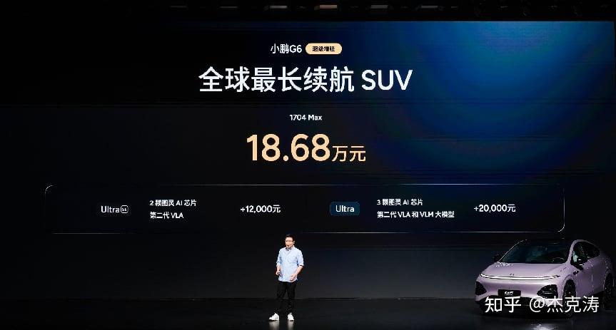 1704km全球综合续航最长,小鹏G6超级增程上市18.68万元起售