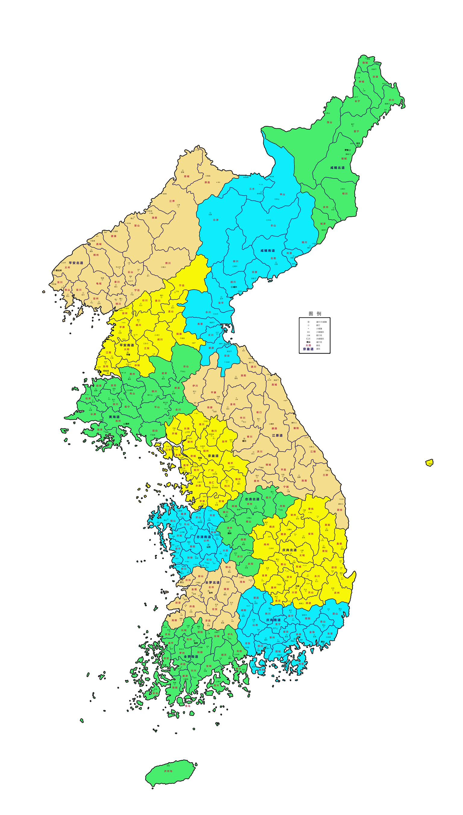 地图分享朝鲜半岛历史地图