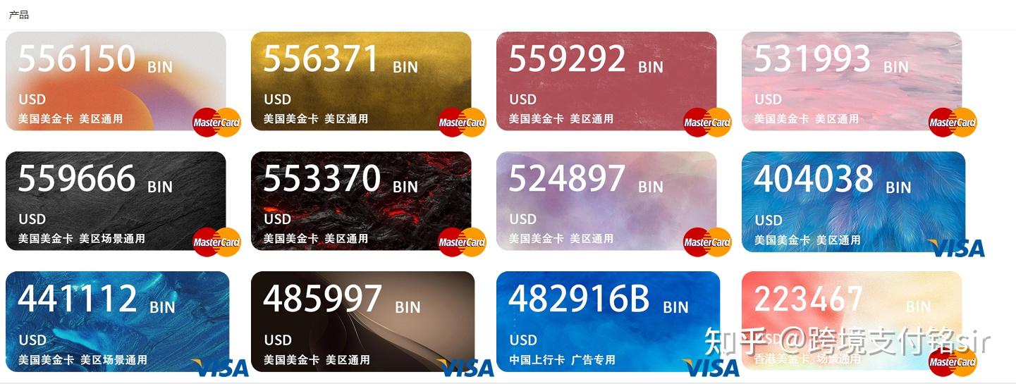 VISA、万事达信用虚拟卡卡号介绍 - 知乎