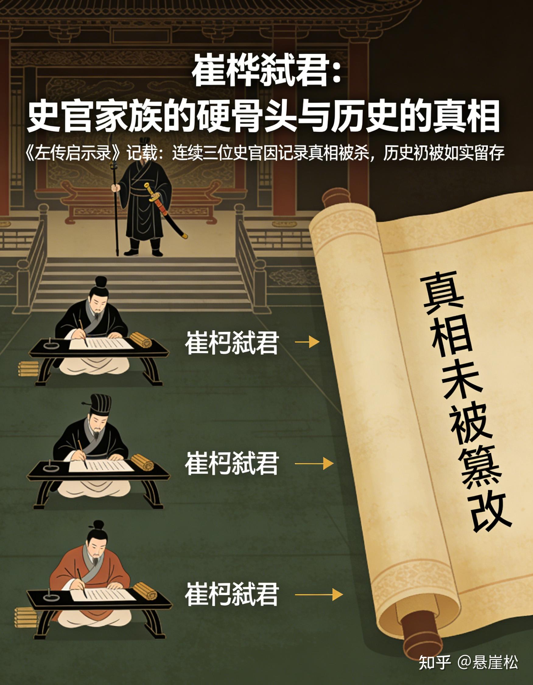 《左传启示录》:崔杼弑君:史官家族的硬骨头,为了记录真相,连续三个史官被杀,为何依然无法篡改历史? - 知乎