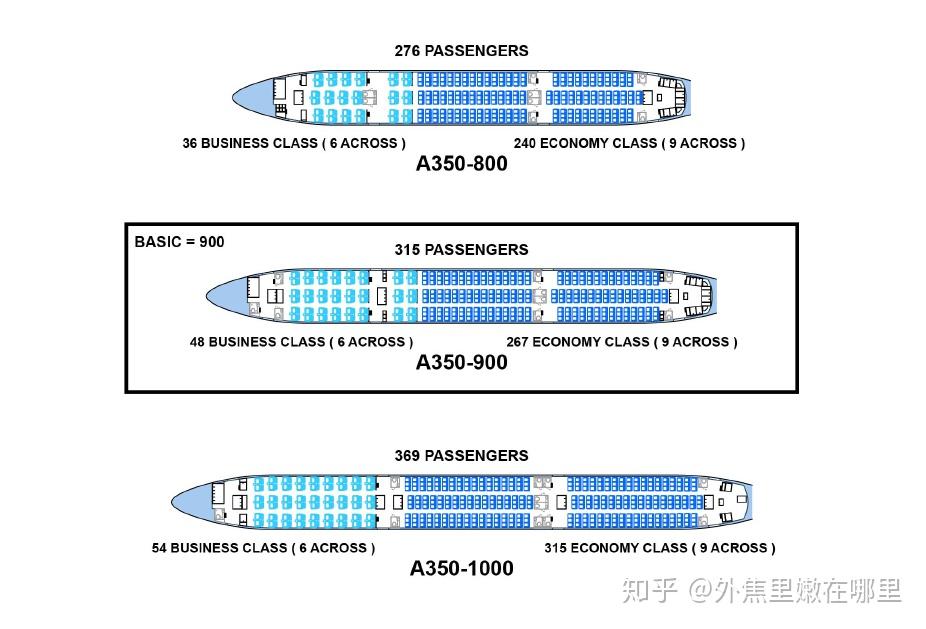 空客a350-1000座位图图片