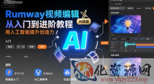 Rumway视频编辑从入门到进阶教程，用人工智能提升创造力