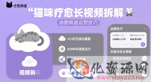 猫咪疗愈长视频拆解 &油管频道运营技巧