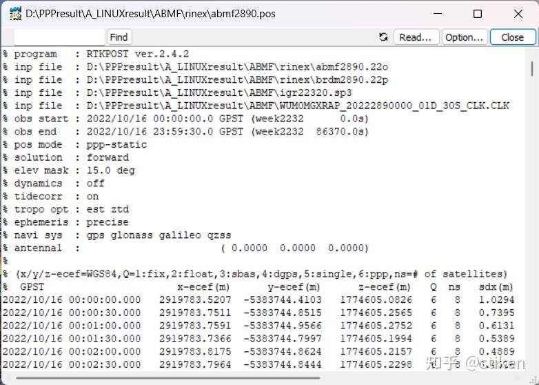 RTKLIB 2.4.2后处理PPP设置参数简介 - 知乎