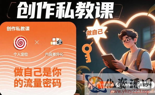 创作私教课，做自己是你的流量密码