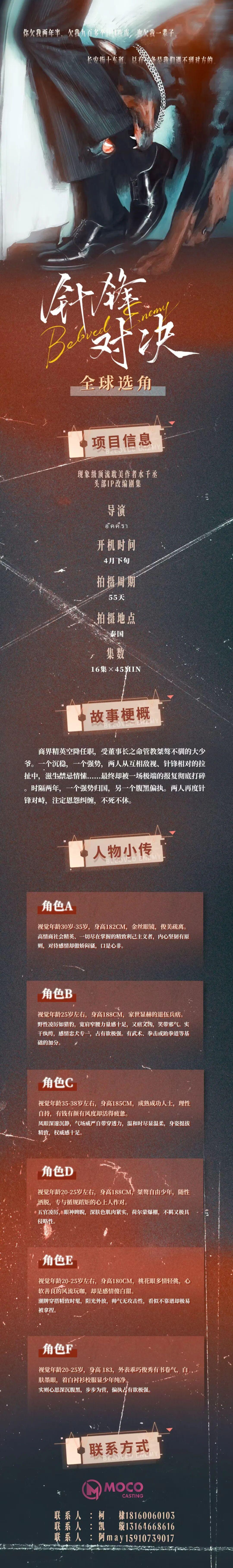 3/23组讯 | 电视剧《错世录》、头部IP改编剧集《针锋对决》、都市悬疑剧《千局之上》等 - 知乎