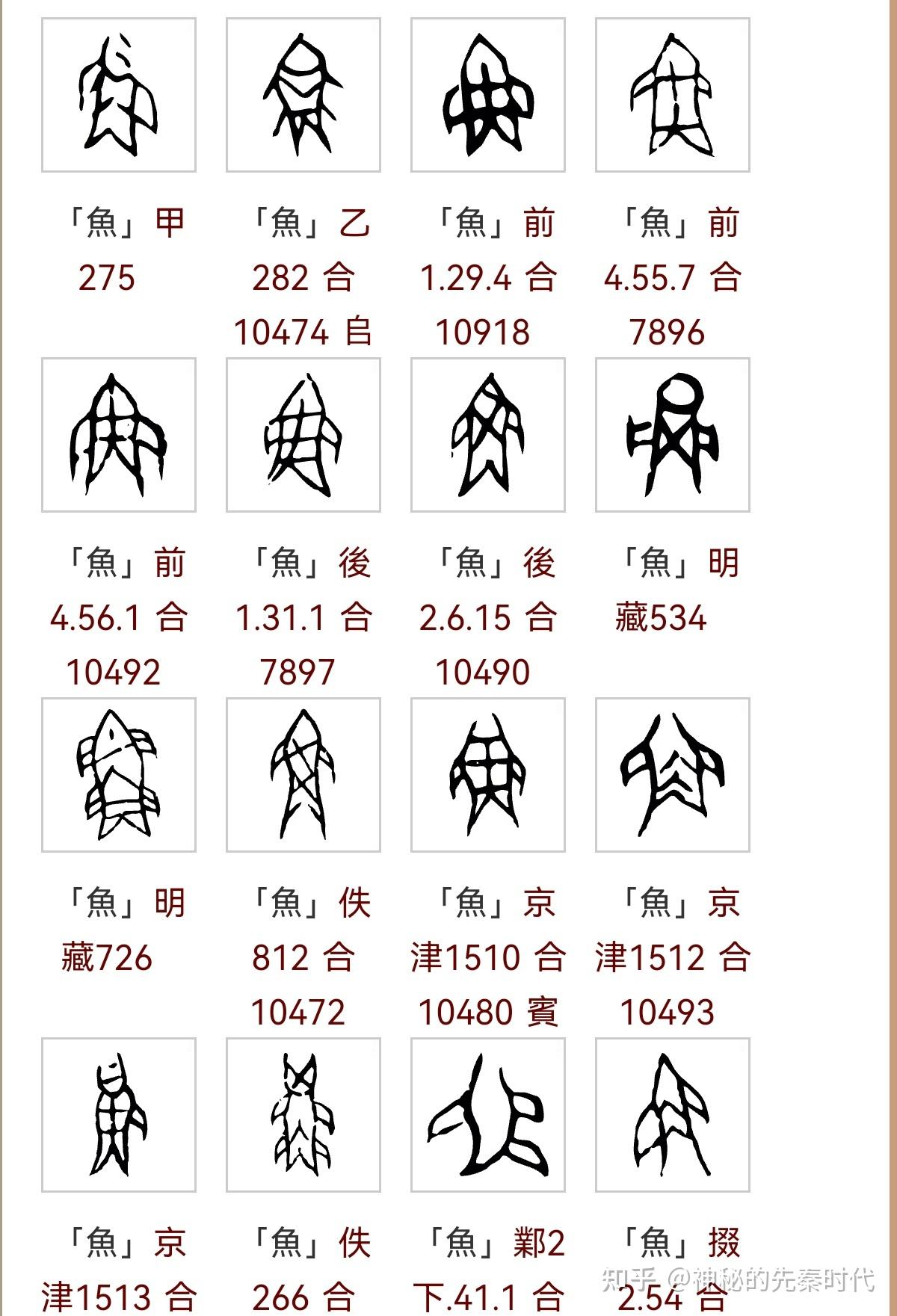 古文图片识字图片