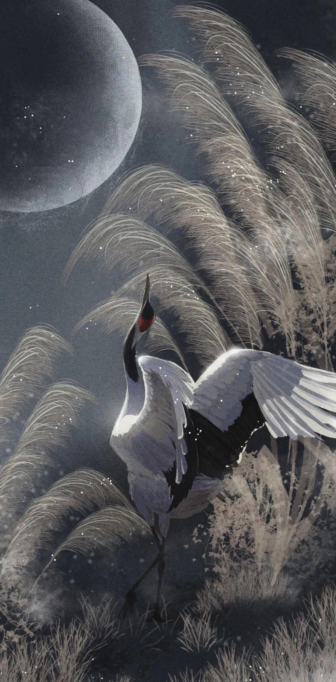 有没有国风的仙鹤头像或者壁纸? - 知乎