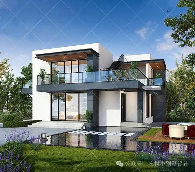 180套二层现代风别墅,2025新款二层现代农村自建房别墅 - 知乎