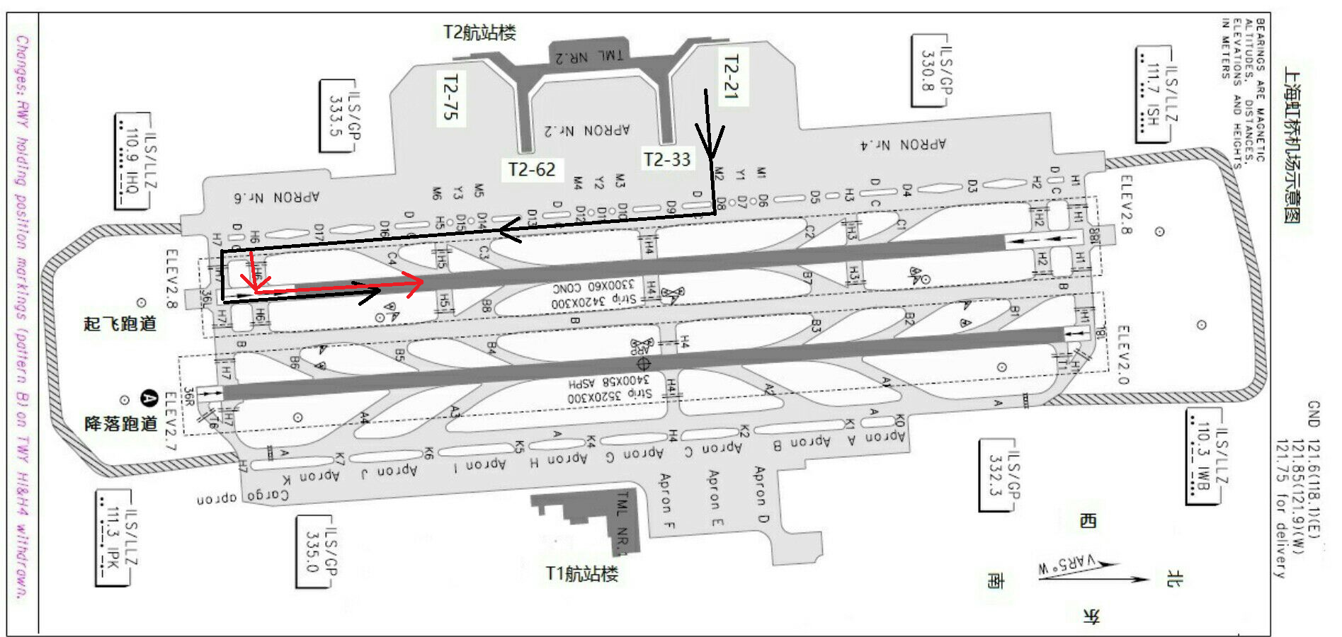 民航飞机起飞前的滑行过程和路线是什么样的?有没有什么讲究?(看图)?