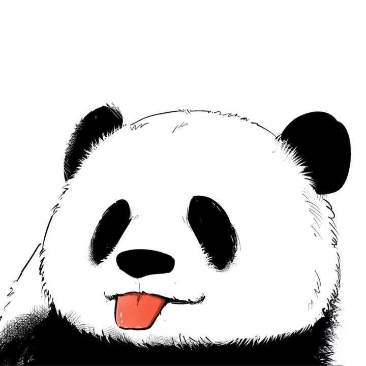 熊猫头像贱萌卡通图片