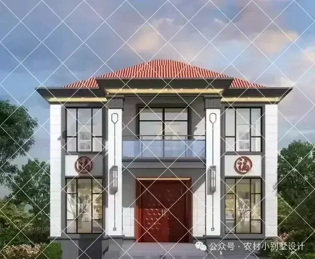 设计师私藏!40款二层新中式农村自建房别墅,新中式别墅才是王道 - 知乎
