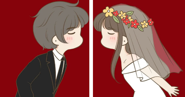 结婚头像 | 适合婚礼的超甜新郎新娘头像 快来get!
