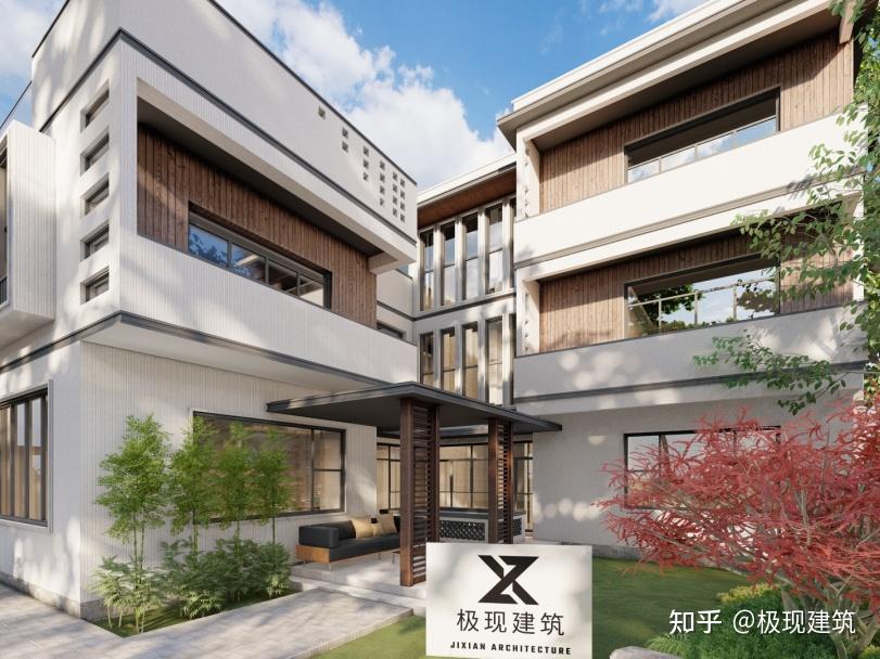 广东三层L型现代风自建别墅设计图 - 知乎