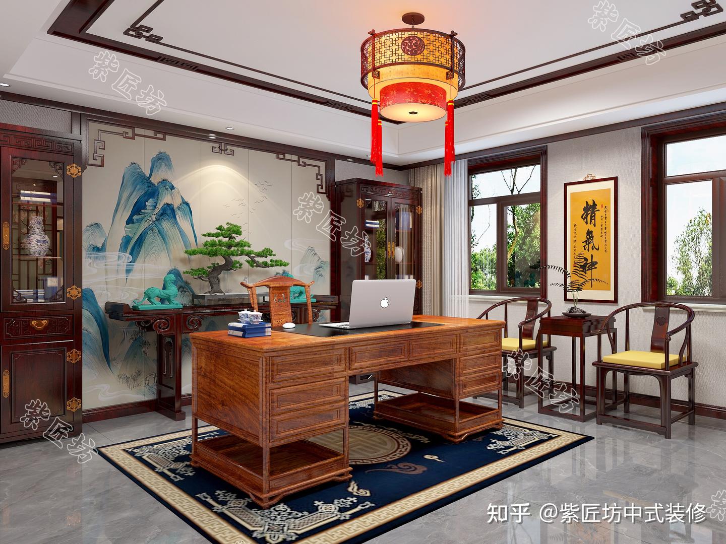 石家庄别墅装修丨恢宏气派的中式大宅，每1㎡都惊艳到骨子里 - 知乎