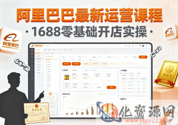 阿里巴巴最新运营课程，1688零基础开店实操