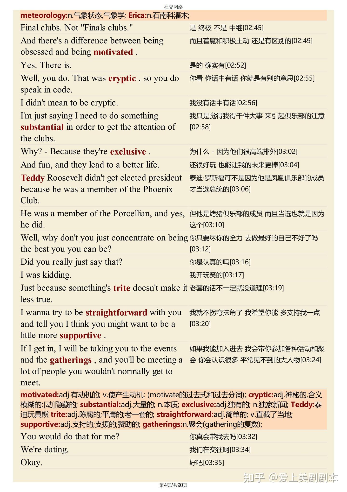 精排版）电影社交网络中英文对照台词剧本pdf+单词解析+音频电影社交网络剧本社交网络台词本Social Network剧本- 知乎