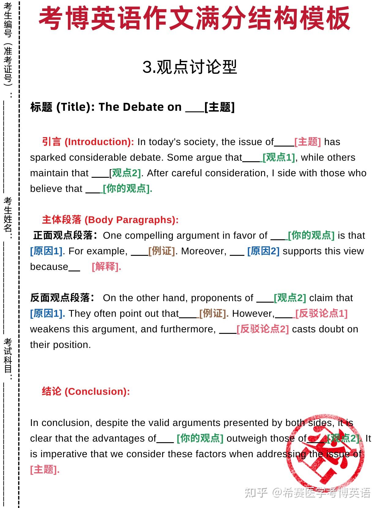背完这6篇作文模板,考博英语作文14+拿下! - 知乎