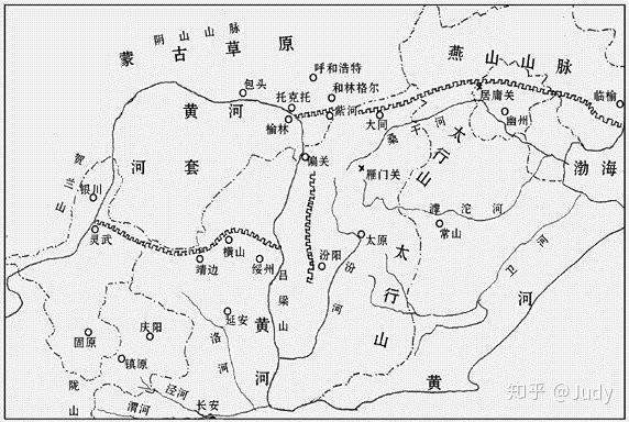 中國各段長城包括漢長城明長城都分佈在哪兒請給出遺址具體位置可以嗎