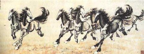 徐悲鸿老师的《八骏图》 - 知乎