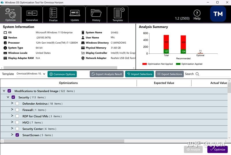 Omnissa Horizon Windows OS Optimization Tool 2503 - Windows 系统映像优化工具 - 知乎