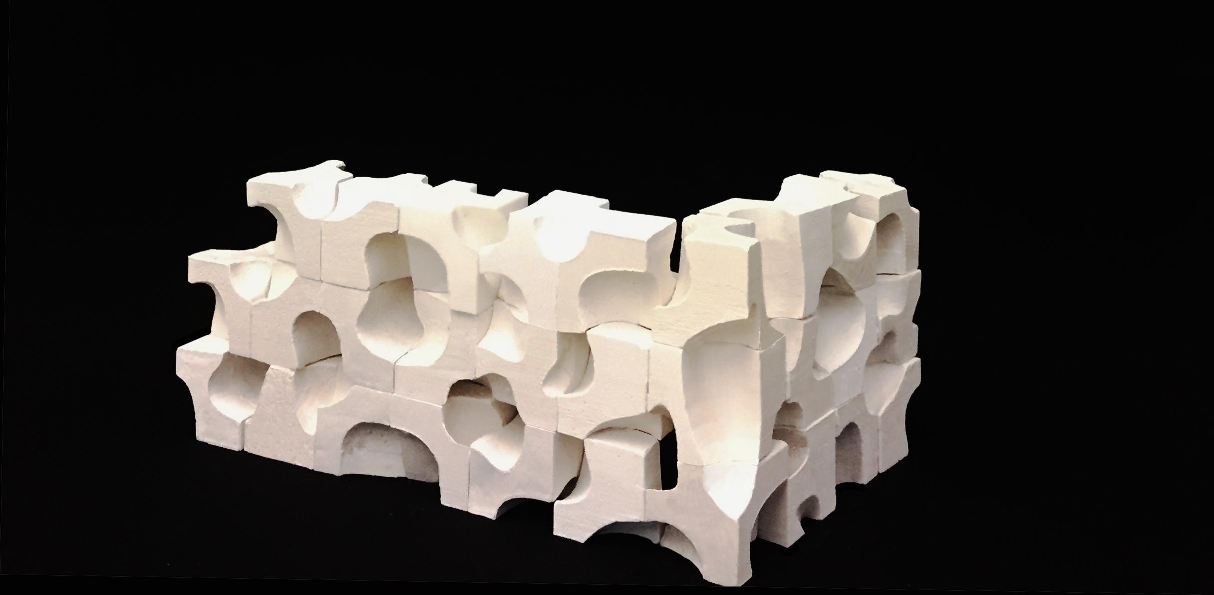 建筑系学生如何用水泥做出混凝土感的建筑模型