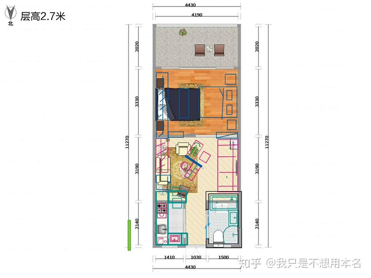 长方形小户型(60平)如何装修呢? - 知乎
