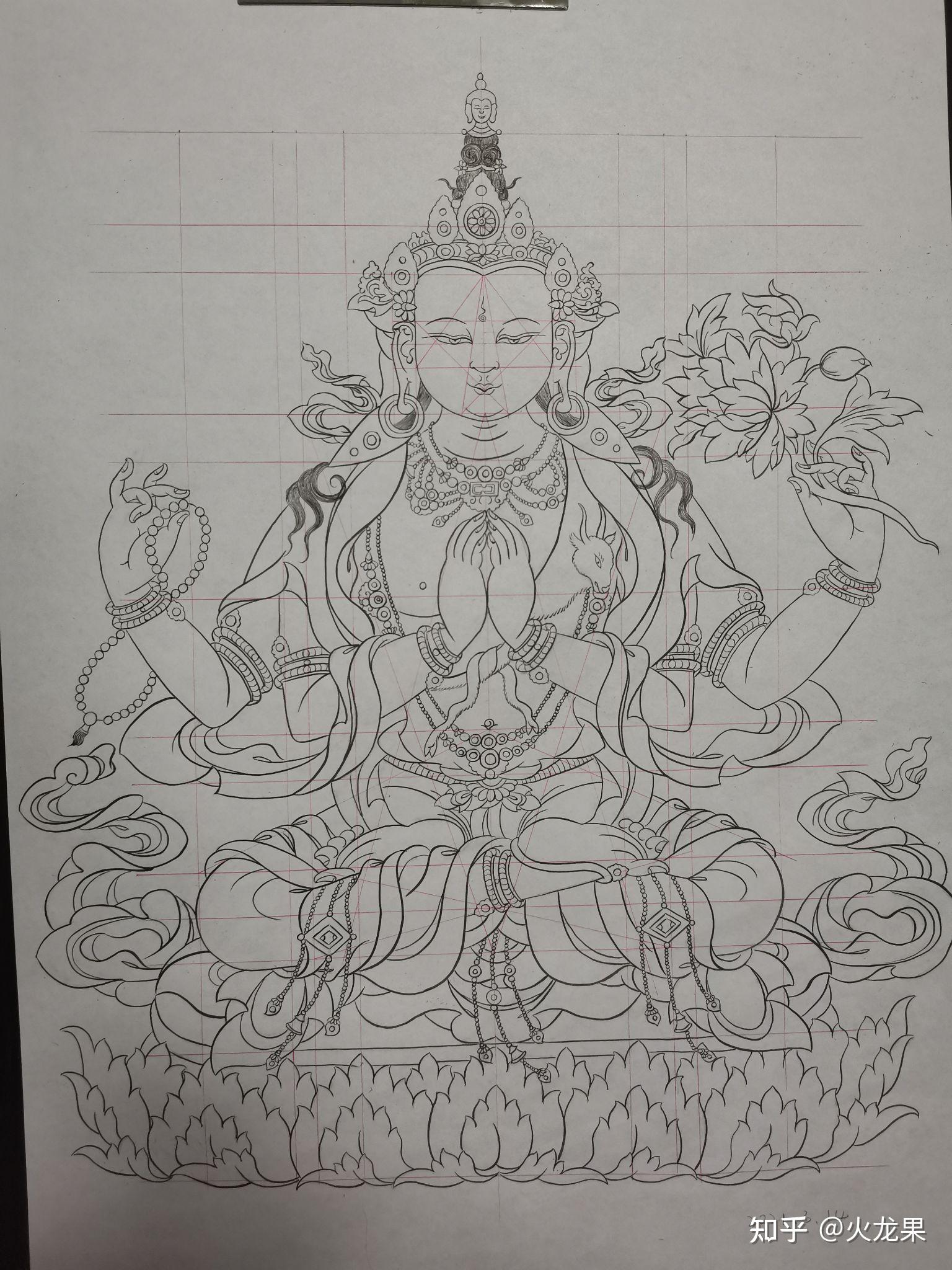 如何从头学习画唐卡