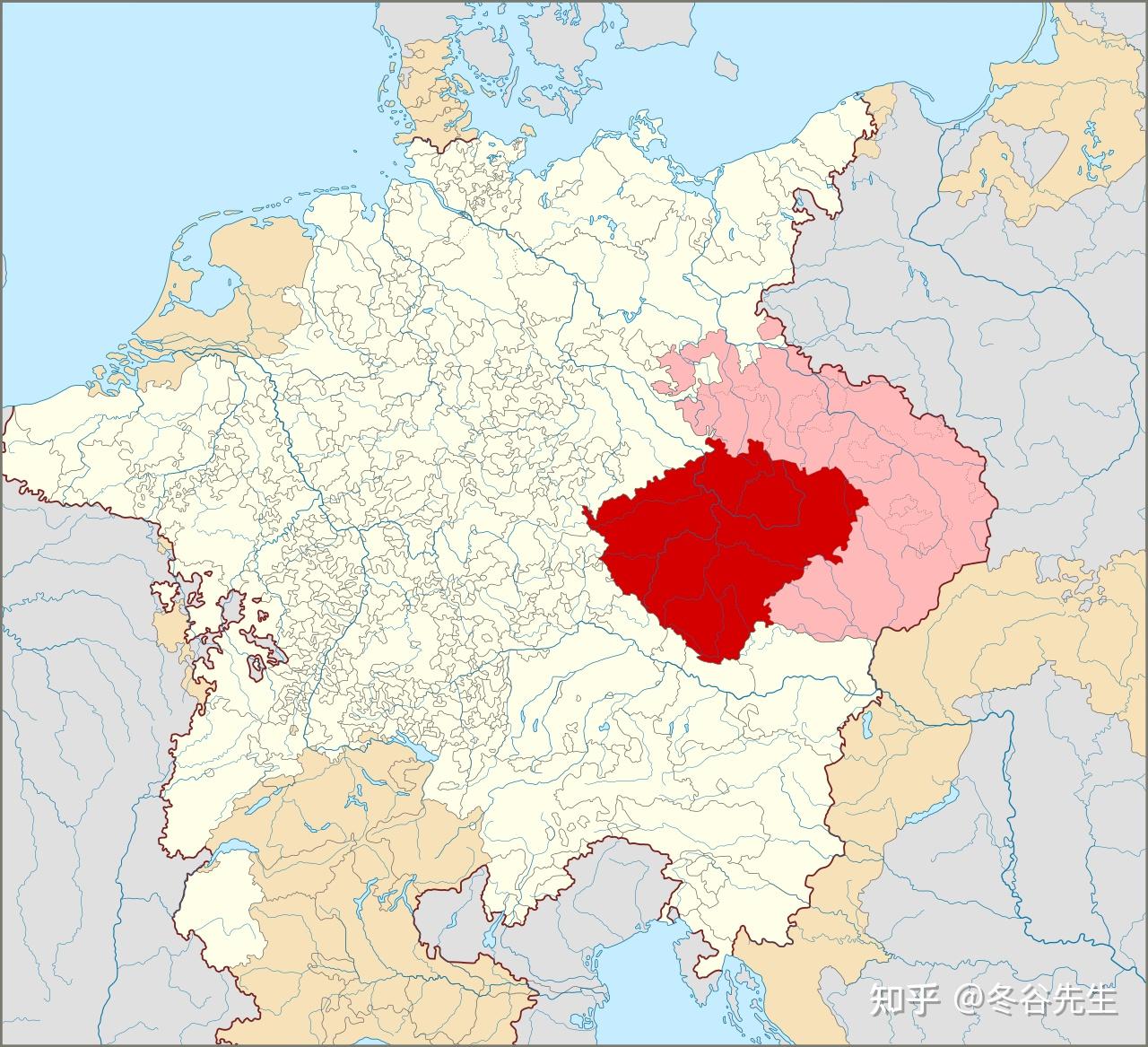 波西米亚地区地图图片