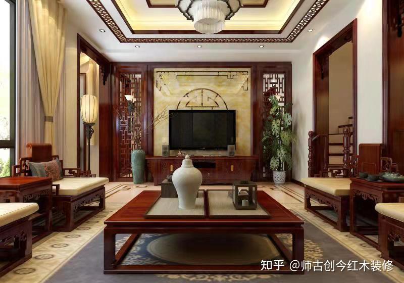 中式红木整装,打造专属红木工艺的中式高定空间 - 知乎