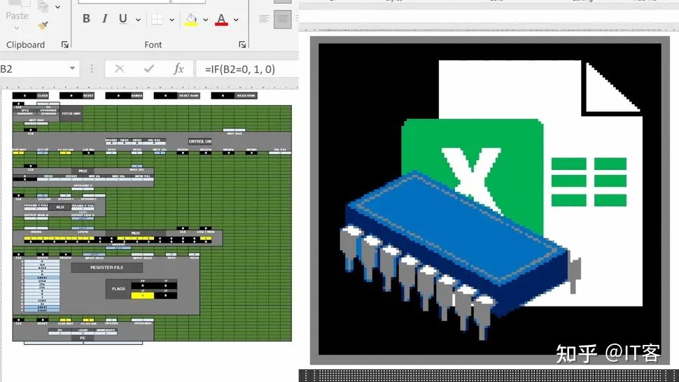 可在 Excel 中运行的16 位CPU - 知乎