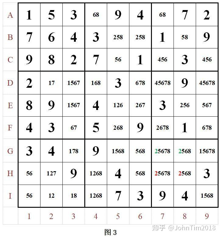大师难度数独后期技巧求解? - 知乎