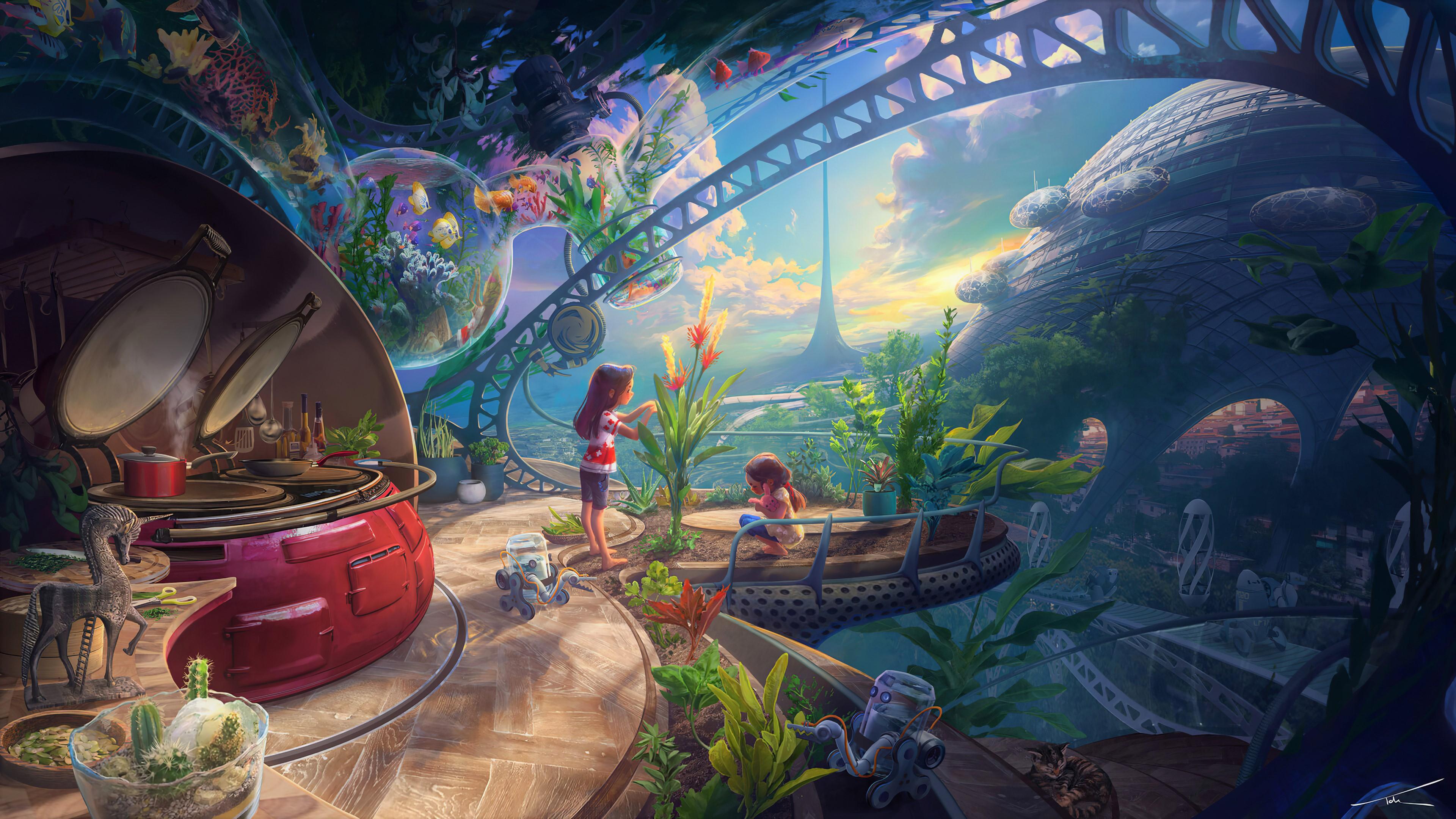 大家有那种色彩瑰丽奇幻视觉冲击力强的壁纸么