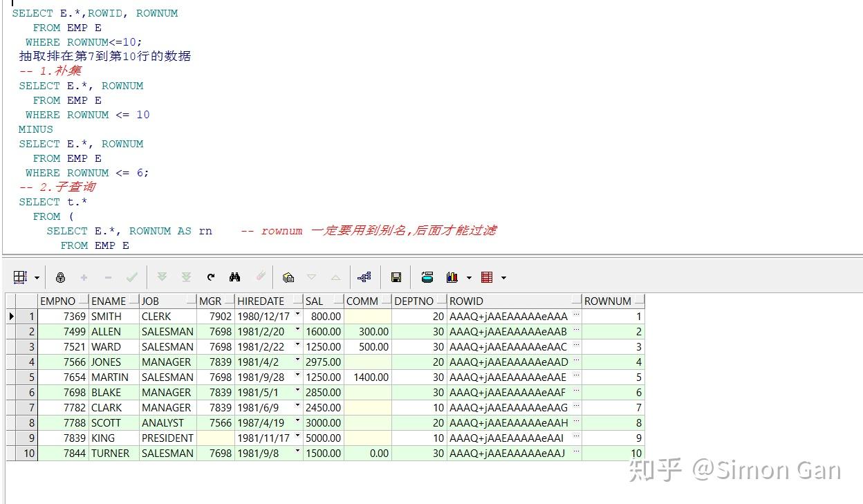 【PL/SQL】 伪列 ROWID 和ROWNUM - 知乎