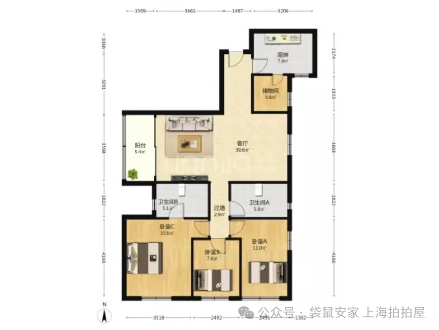 虹口内环内|瑞虹新城(一期)、27年房龄,大三房|7.9折成交 - 知乎