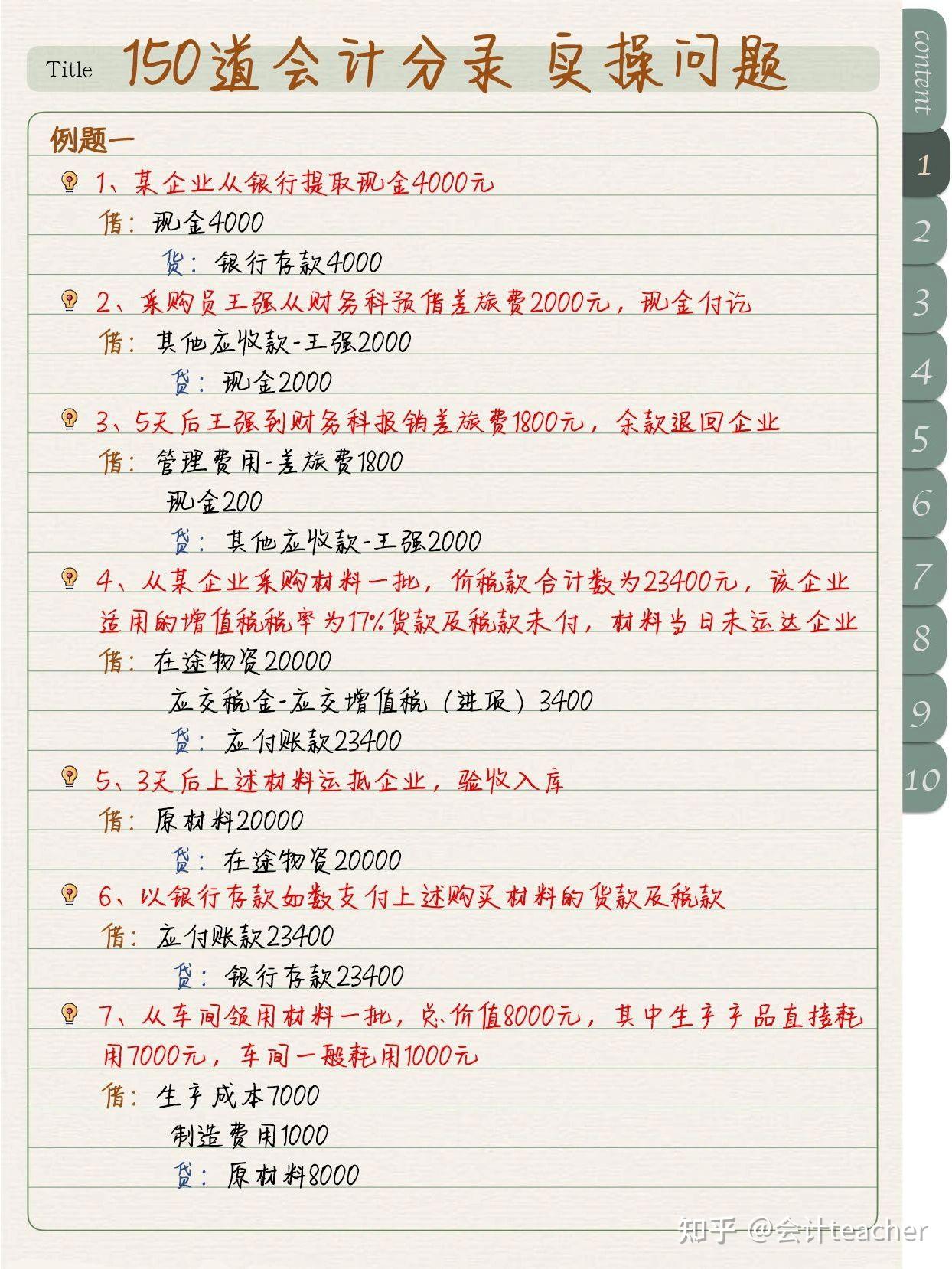 终于有人把会计科目表和会计分录整理全了！秒懂借贷方向，请收好- 知乎