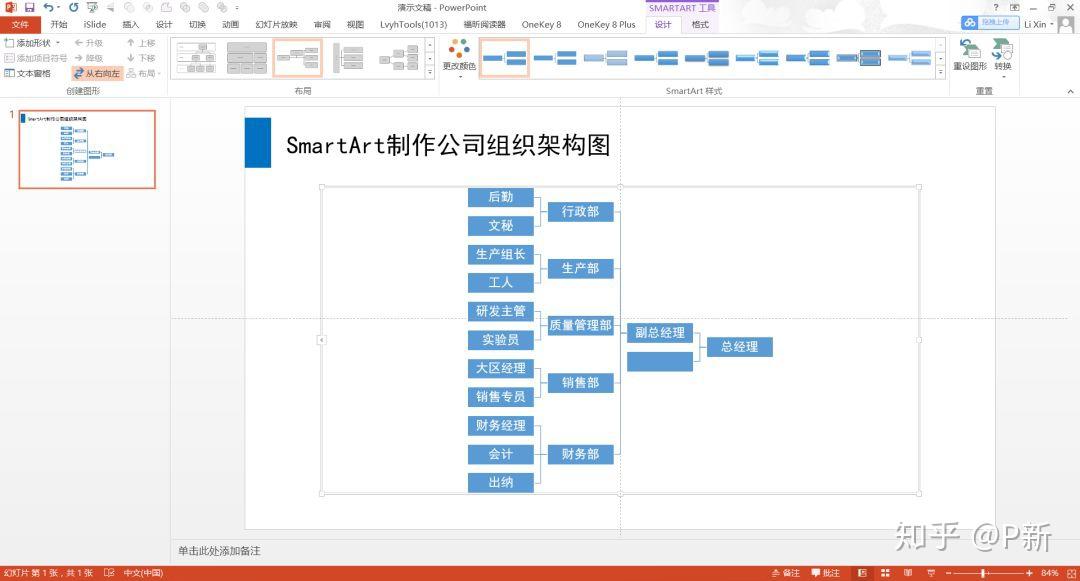 不想一条线一条线地画组织架构图,SmartArt 了解一下! - 知乎