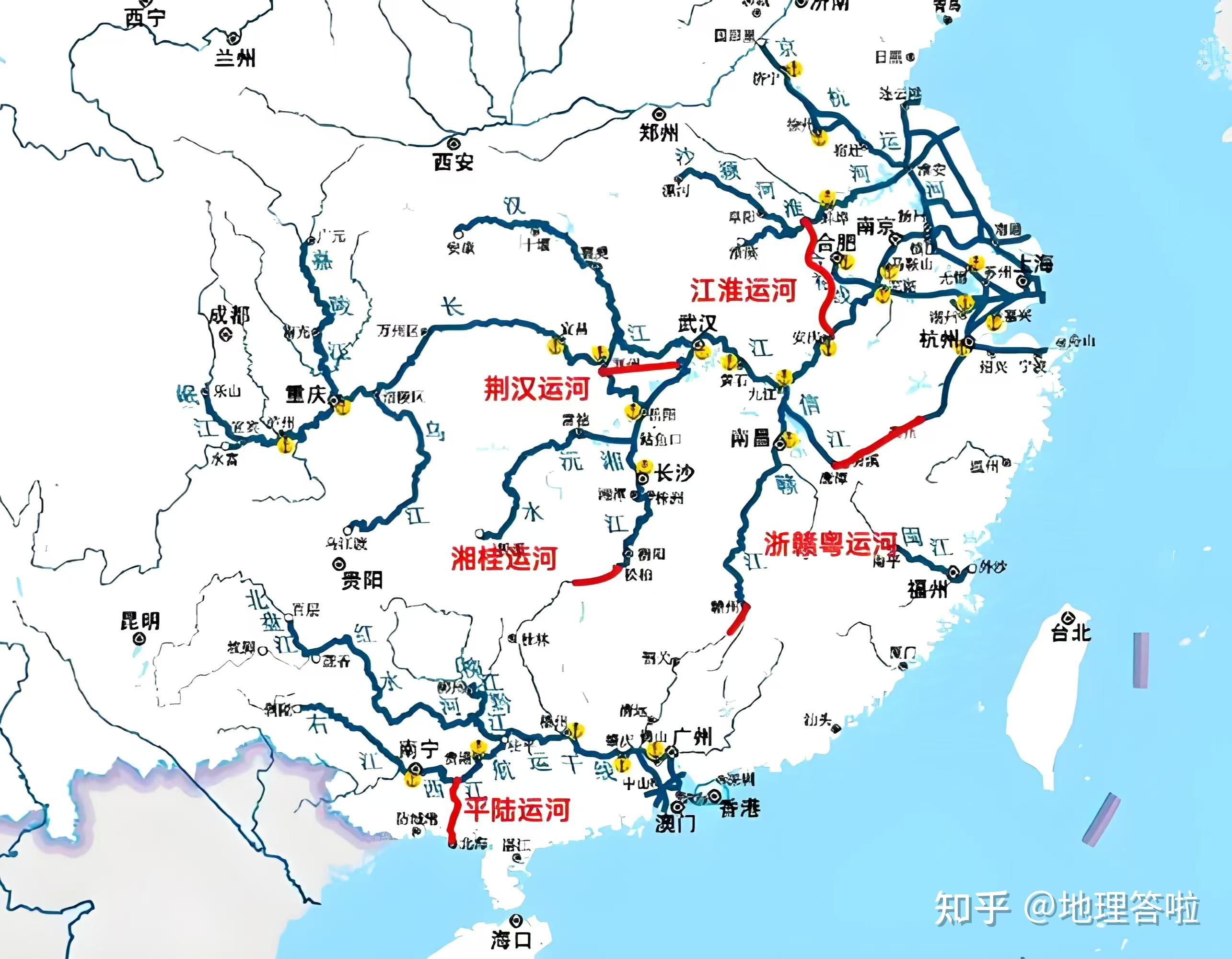 中国开凿运河受益者都有谁