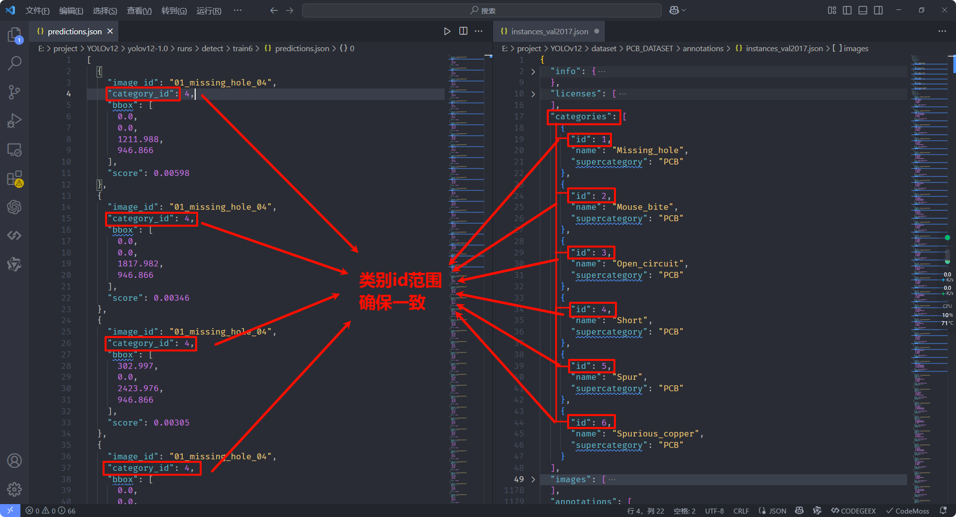 解决COCO评估报错：AssertionError: Results do not correspond to current coco ...