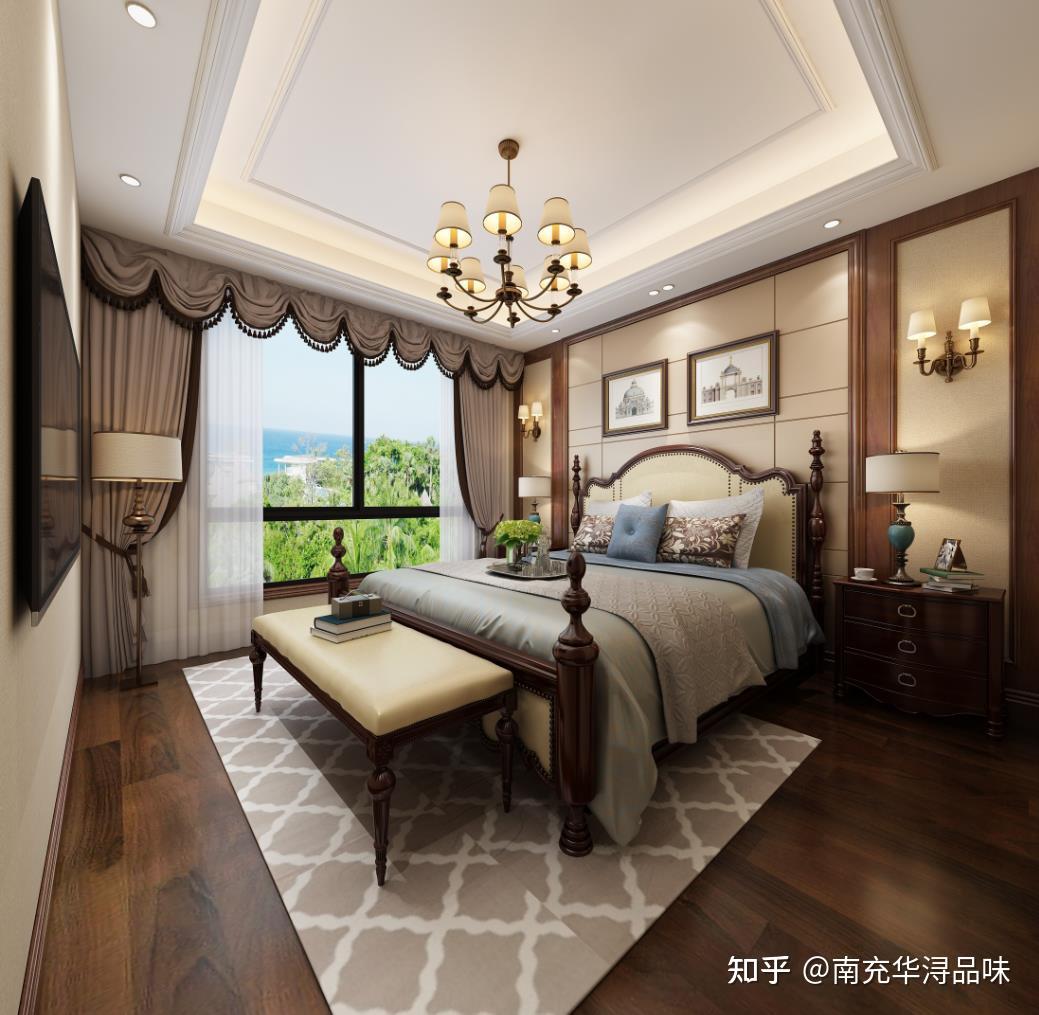 美式复古风格的新房,优雅的大空间透露着厚重 - 知乎