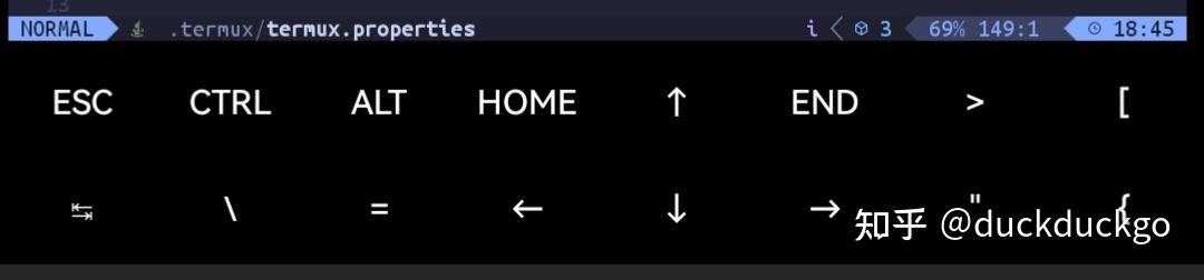 [Termux | Extra Keys Row | 快捷键配置] Termux 按键栏（Extra Keys Row）及快捷键配置 - 知乎