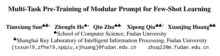 multi-task-pre-training-of-modular-prompt-for-few-shot-learning