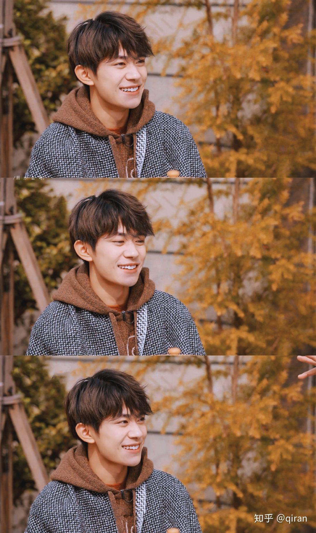 求易烊千玺对着镜头笑的高清图谢谢