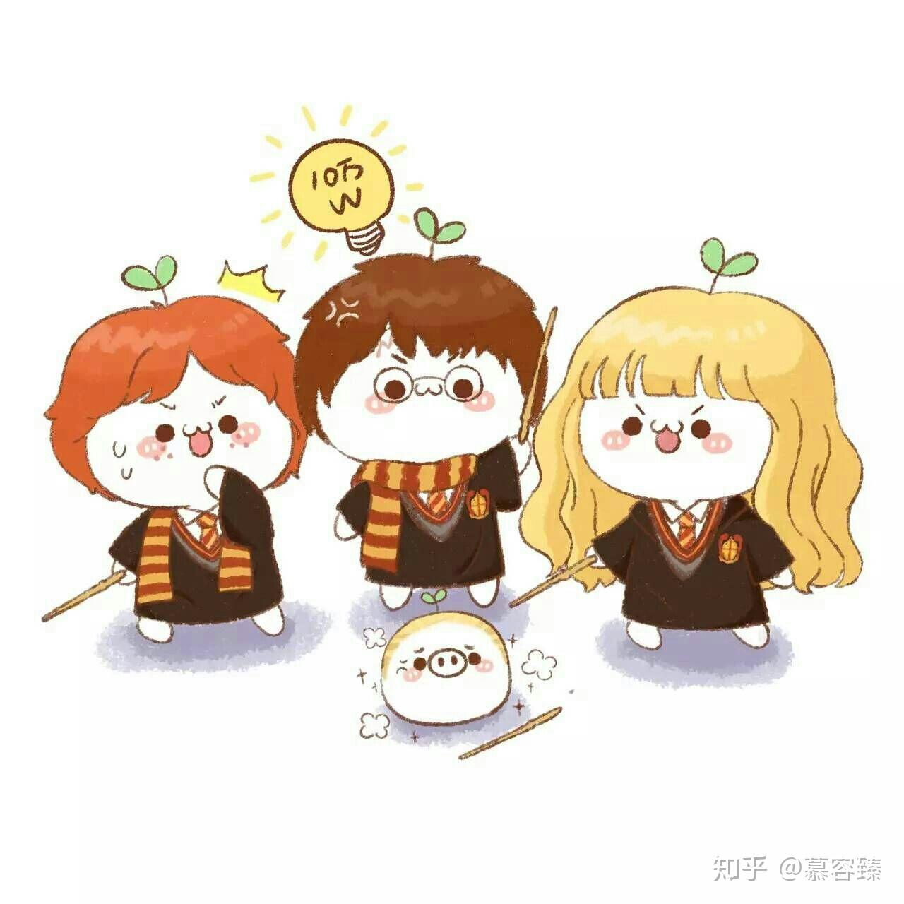 哈利波特三人组有哪些很可爱很甜的图