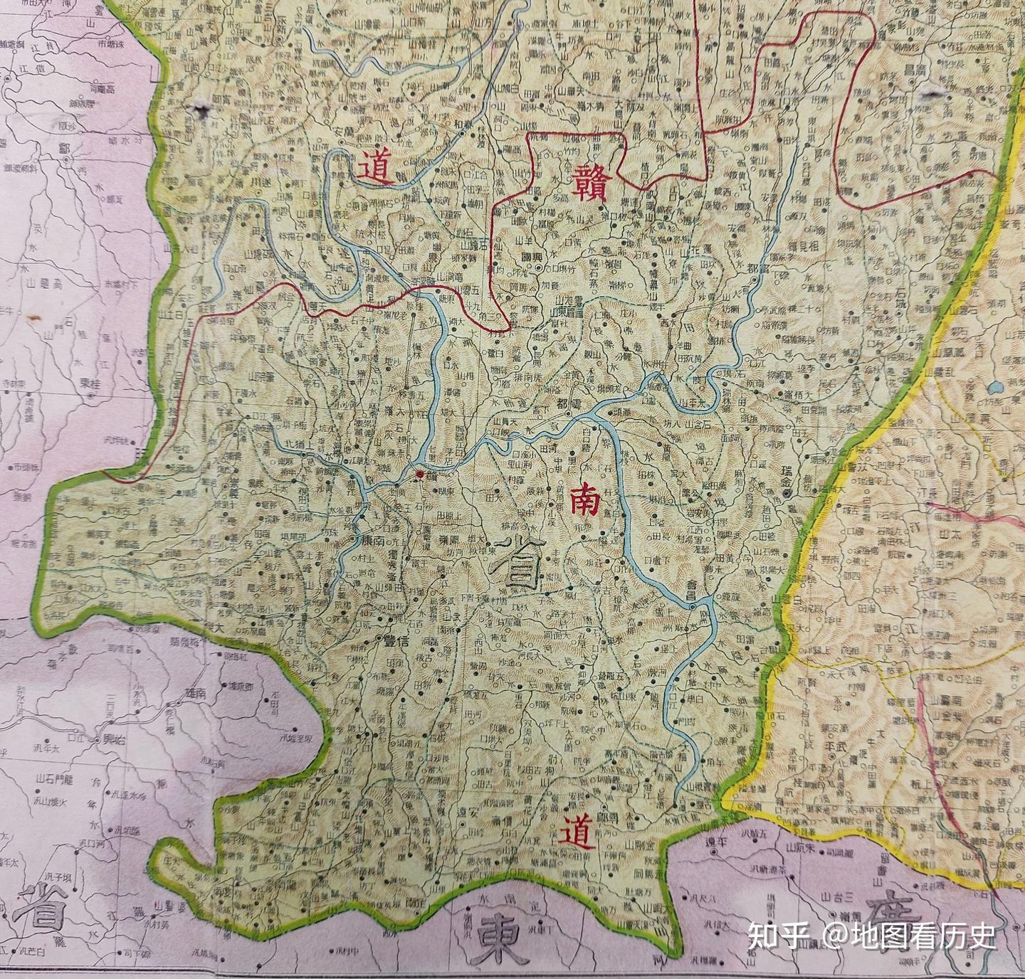 1926年《江西福建省明细全图》 - 知乎