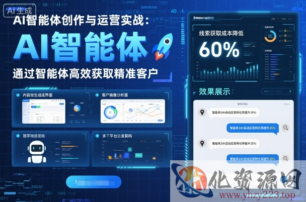 AI智能体创作与运营实战，实体门店通过智能体高效获取精准客户