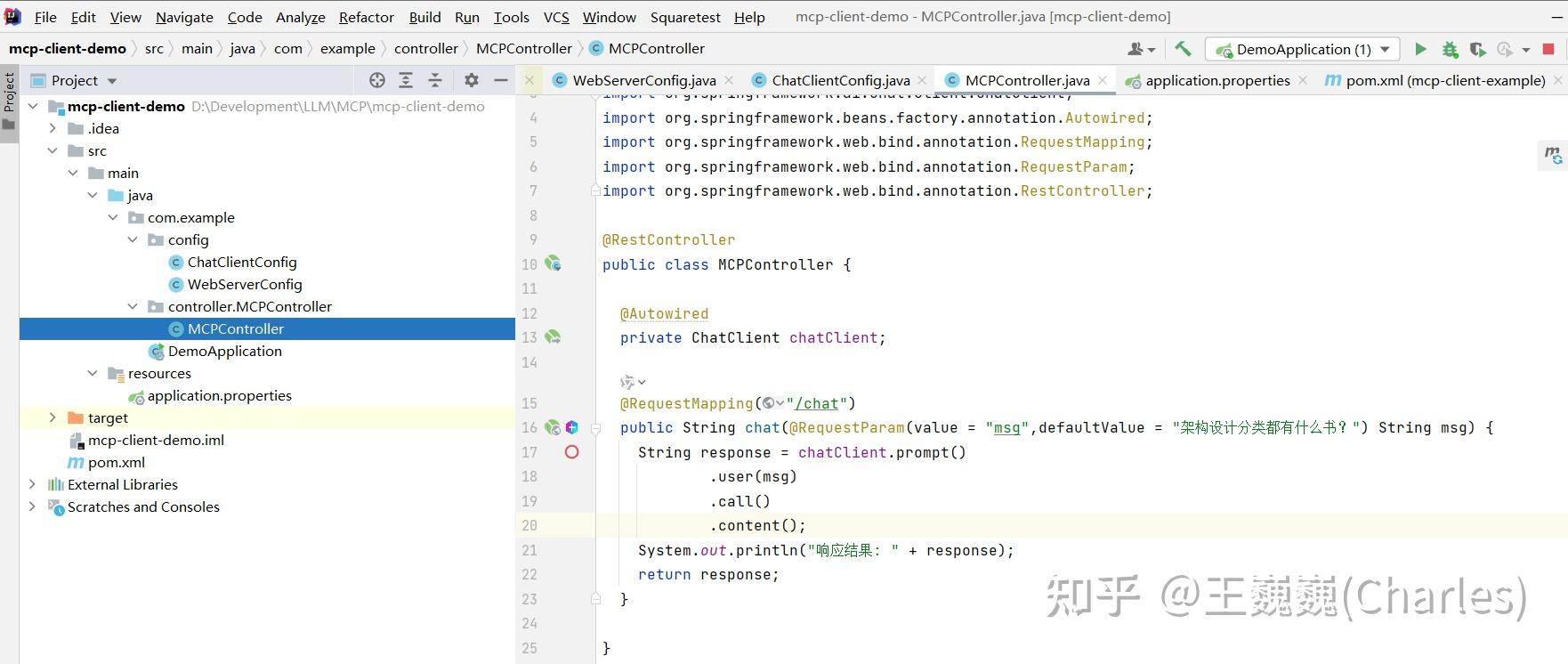 Spring Mcp Server Client MCP Client连接MCP Server并访问Tool - 知乎