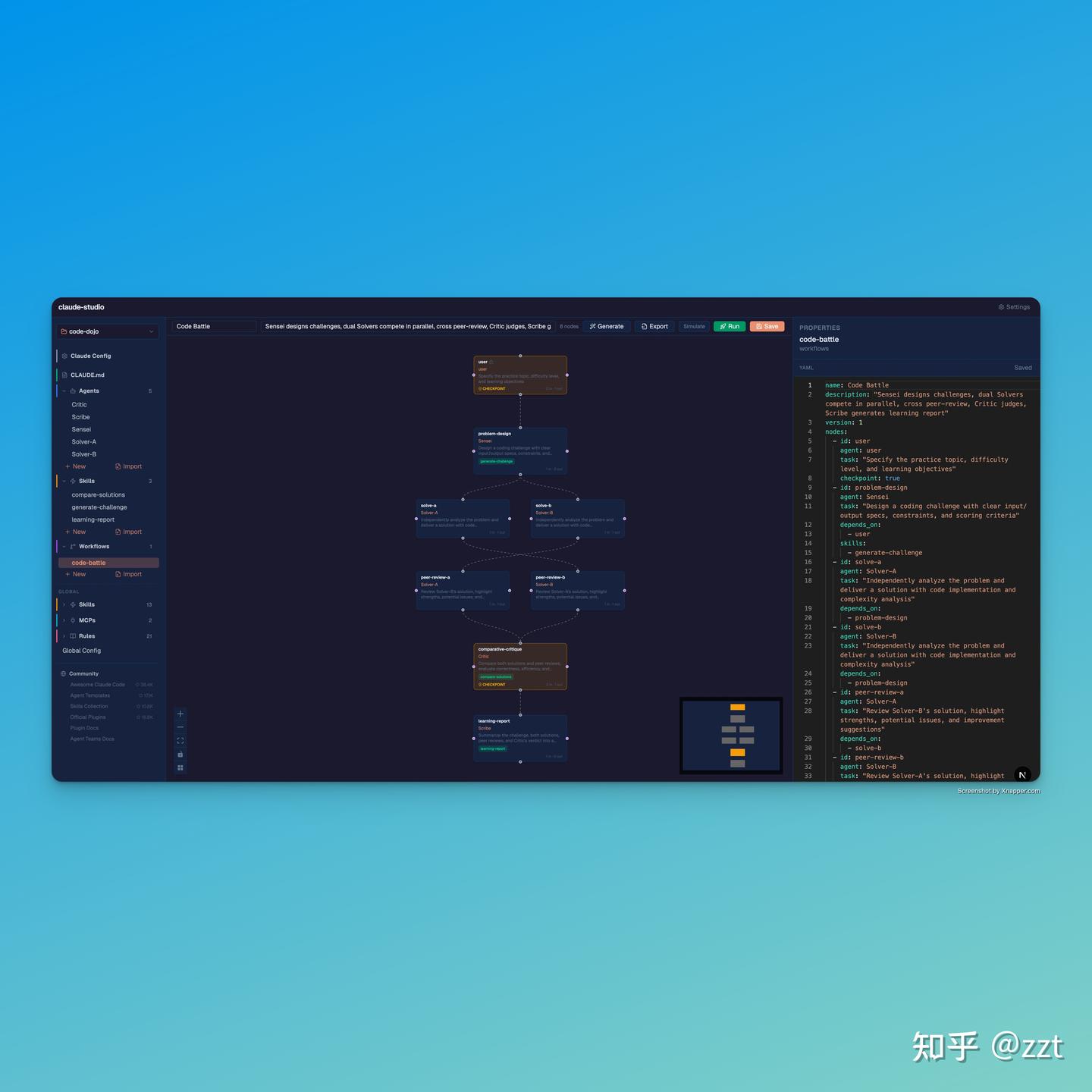 我做了一个 Claude Code 多 Agent 工作流的可视化编排平台 - 知乎